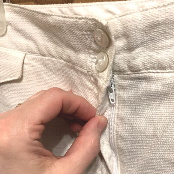 George | Women’s Modern Fit White Casual Office Capris Pants Size 8 - Picture 5 of 12